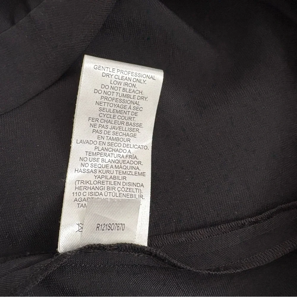 Tibi Soft Drape Asymmetrical Top in Black - Picture 9 of 9